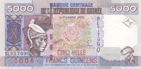 فرانک گینه رتبه 8 بی ارزش ترین پول های دنیاست.